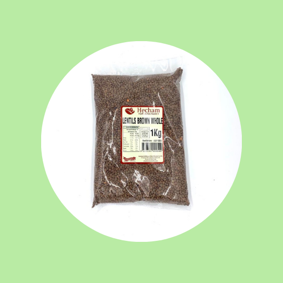 Hecham Lentils Brown Whole 1 kg