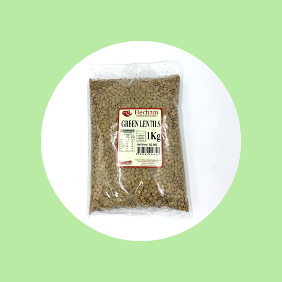 Hecham Green Lentils Whole 1 kg