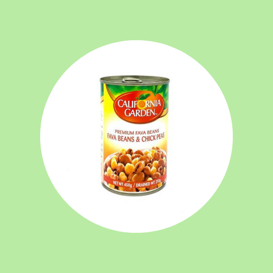 California Garden Premium Fava Beans And Chick Peas 450 gm