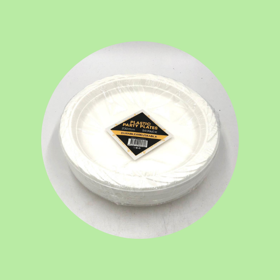 Plastic Party Plates 50 pack