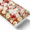 Fresh toasted muesli, banana, and strawberry yoghurt tray from Top Fruit Market Greenacre Sydney.